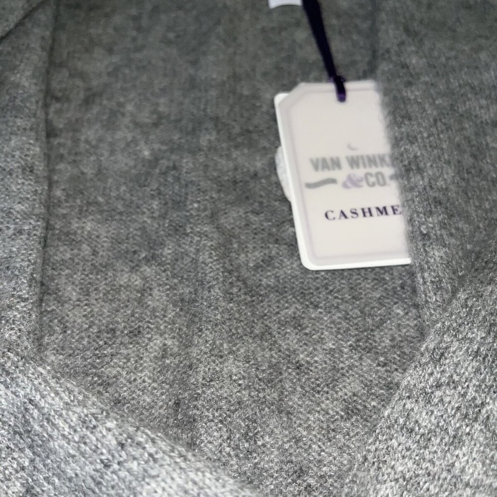 NWT Van Winkle & CO. Luxury Cashmere Shawl Collar Coordinating Duster - Picture 5 of 6